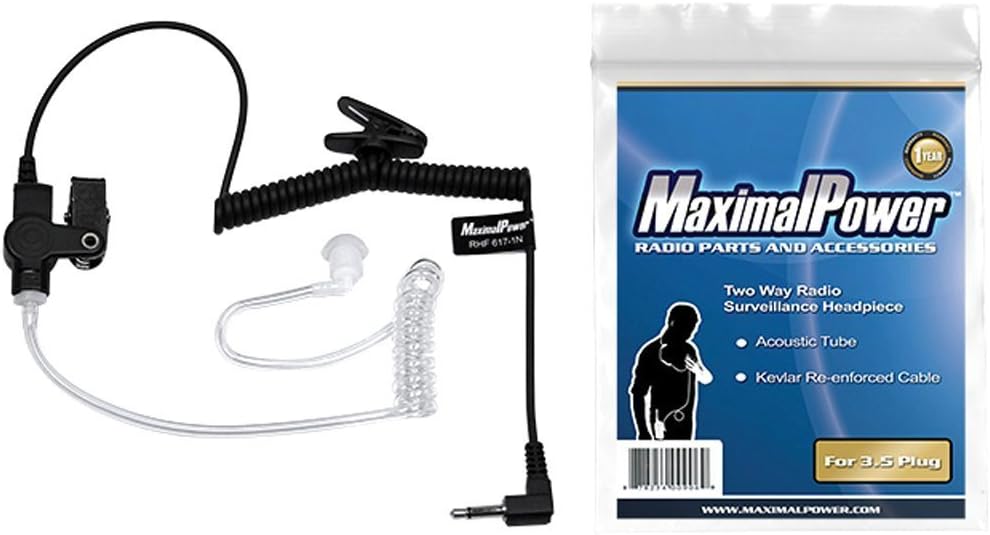 Radio Earpiece (Listen/Receive Only) (Single Pin Input)