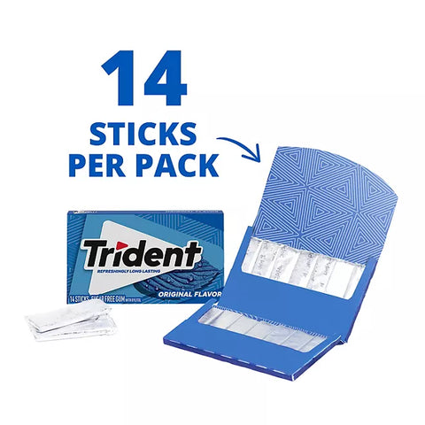 Trident Original Flavor Sugar Free Gum (5 pk.) Peppermint