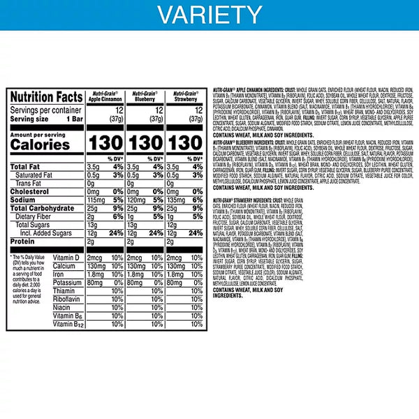 Nutrigrain Bars Variety Pack