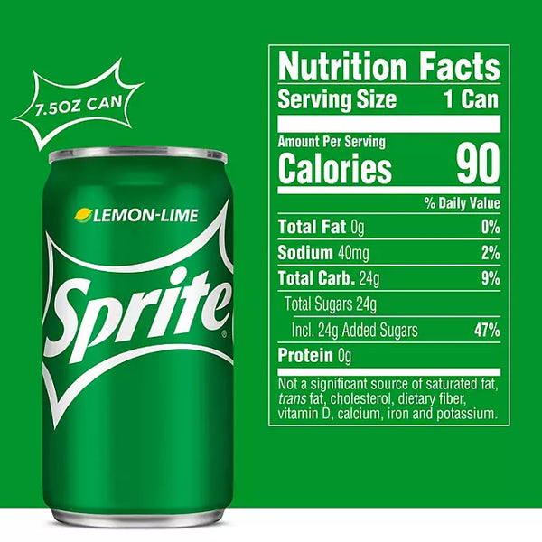 Sprite Mini Cans 7.5 fl. oz., 30 pk. (Copy)