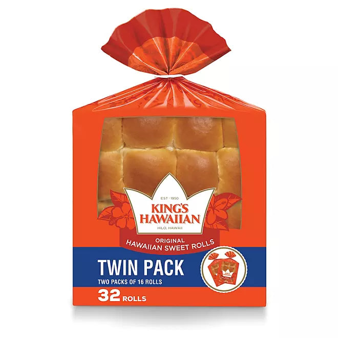 King's Hawaiian Original Dinner Rolls 32 pk.