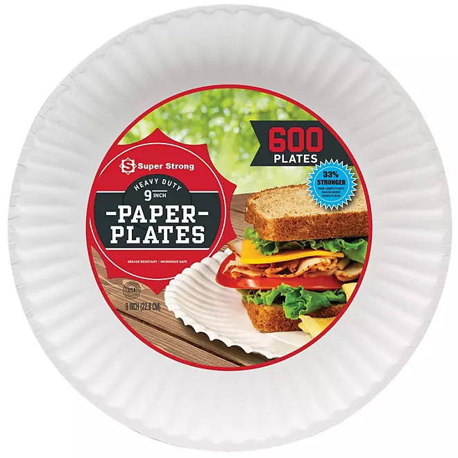 Paper plates (600ct)