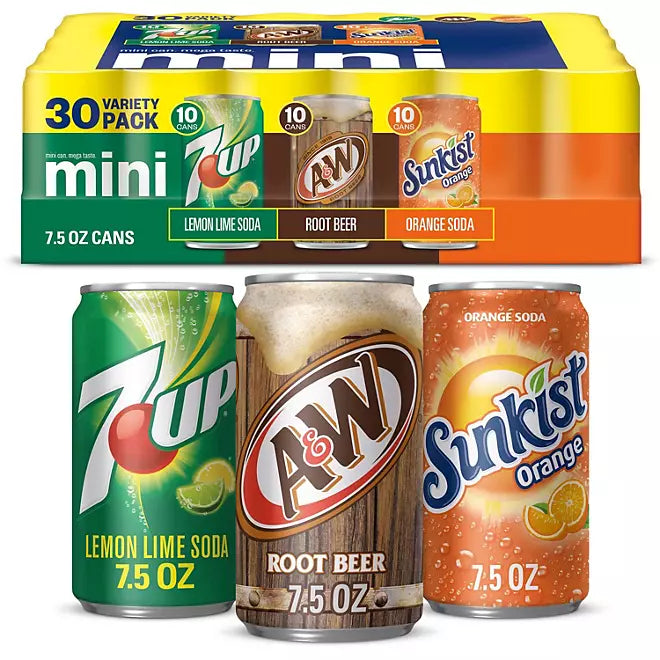 Mini Assorted Soda Variety mini Soda Pack (with rootbeer) – COTM Centralized Purchasing