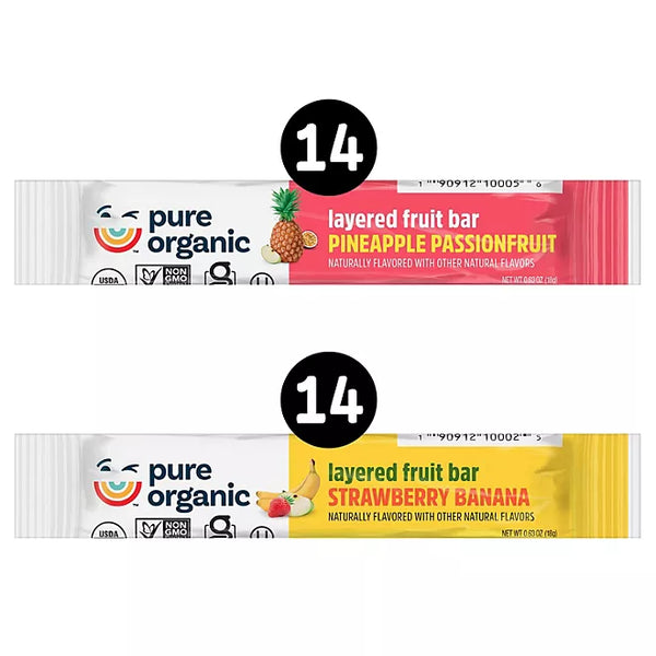 Pure Organic Layered Fruit Bars Variety Pack