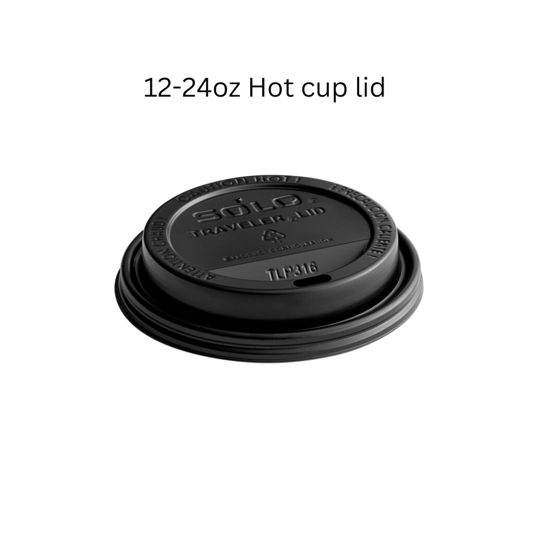 Solo Hot Cup Lids 10-24oz - TLB316-0004