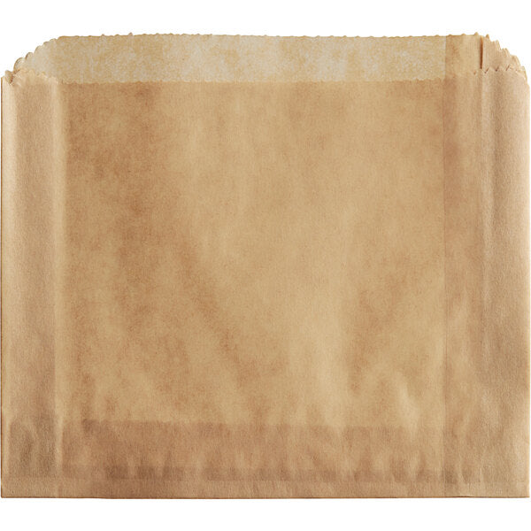Carnival King 5" x 1" x 4" Large Kraft French Fry Bag - 2,000/Case