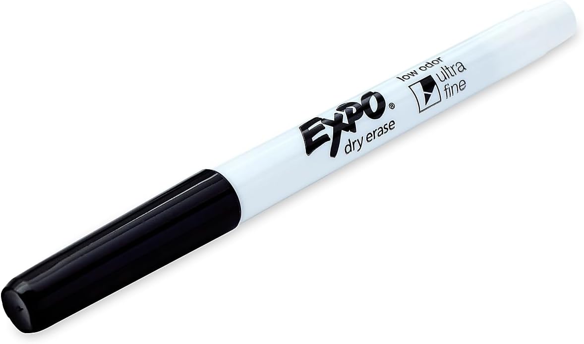 Ultra-Fine Tipped Expo Markers (Black)