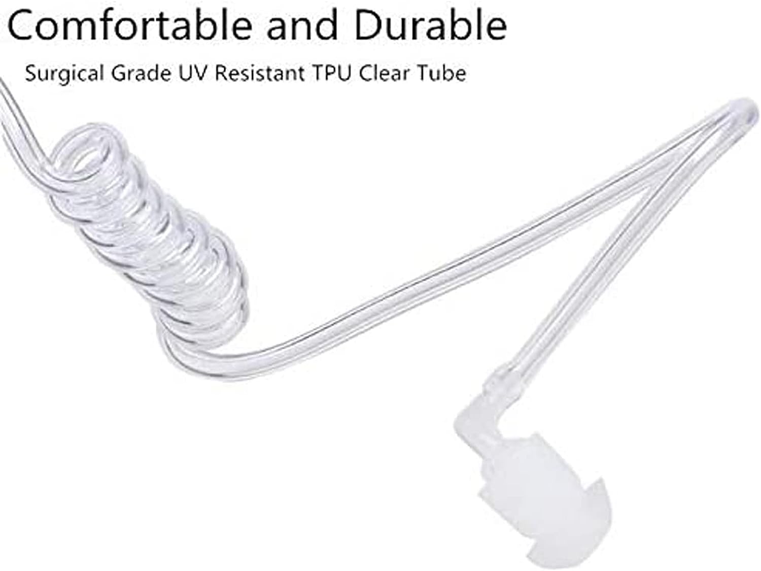 Replacement Acoustic Coil Tube Radio Earpieces (Sold in packs of 1)