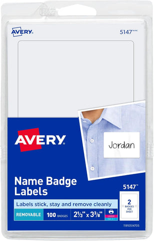 Name Badge Labels