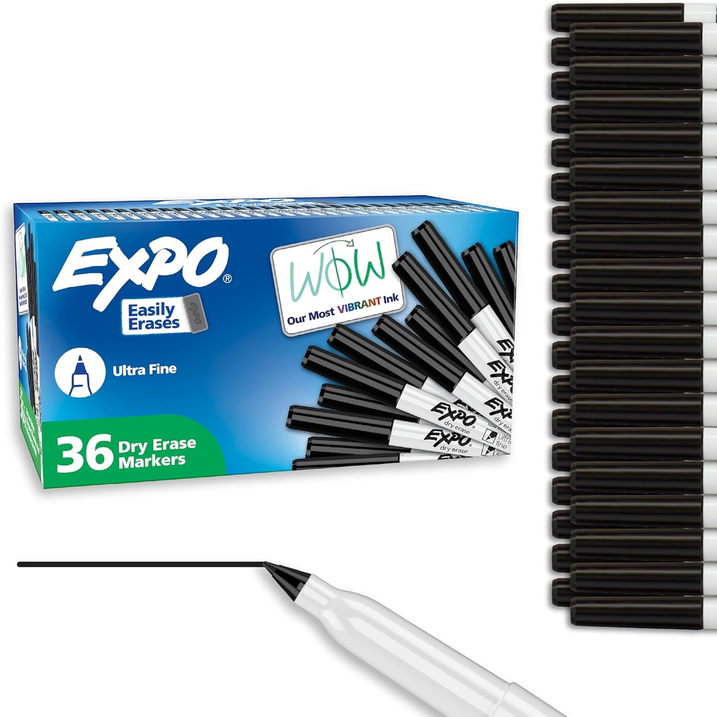 Ultra-Fine Tipped Expo Markers (Black)