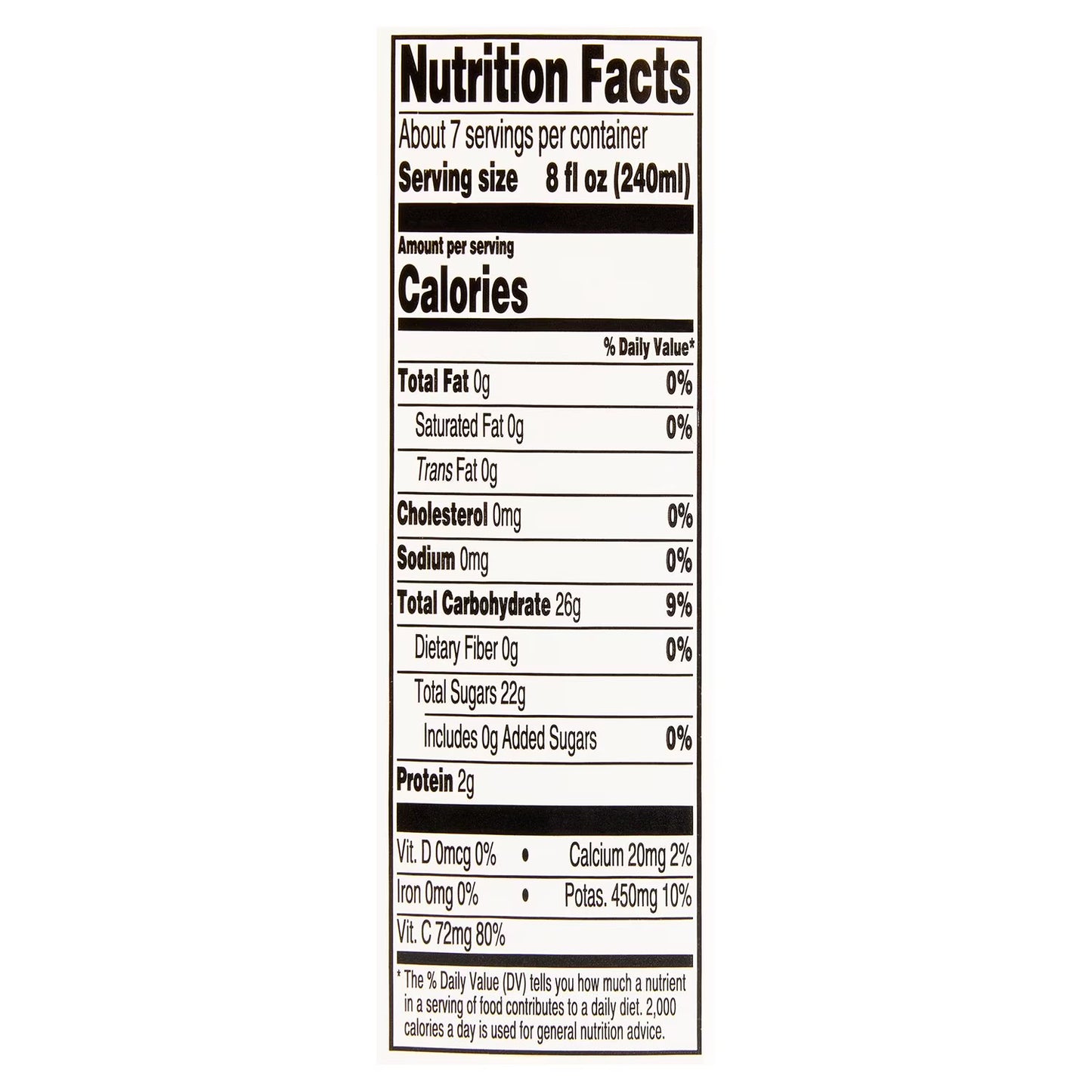Pulp-Free Orange Juice