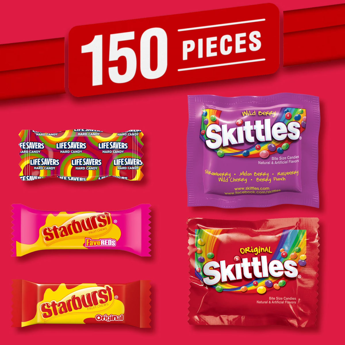 Mars Fun Size Fruity Variety Pack, 150 pcs.