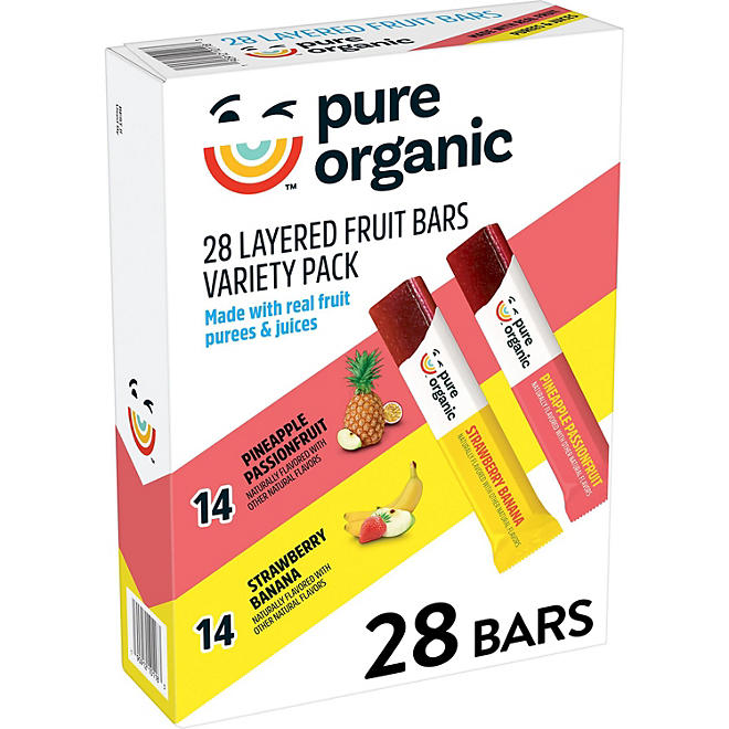 Pure Organic Layered Fruit Bars Variety Pack