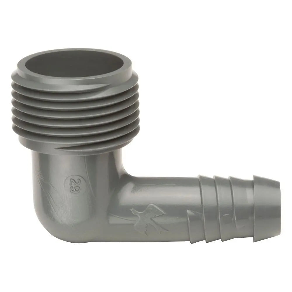 SBE075 - 3/4 in. Male NPT x 1/2 in. Barb Elbow (Bag of 50 fittings)