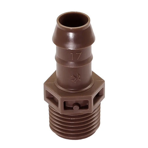 XFFMA050 - Barb Male Adapter - 17mm x 1/2 in. NPT