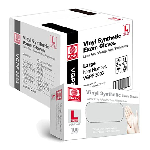 Powder Free Vinyl Gloves ( 100 per box)